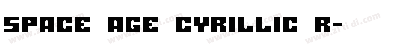 Space Age Cyrillic R字体转换